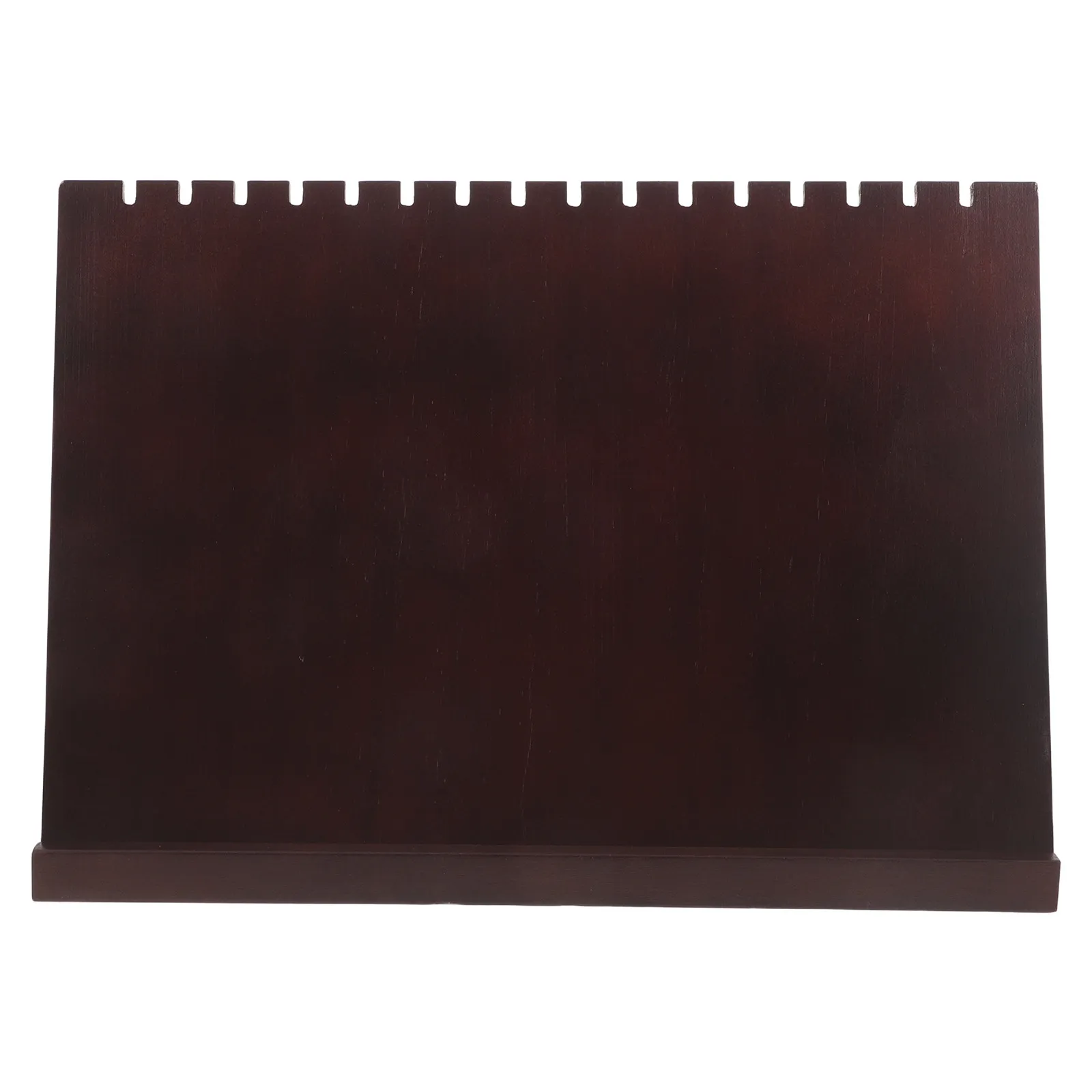 

Wood Necklace Jewelry Display Stand Brown Style Necklace Holder Desktop Chain Pendant Rack Bracelet Organizer