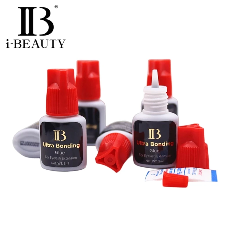 

5/10Bottles Korea Original IB Ultra Bonding Glue Individual 5ml For Eyelash Extensions Fast Drying Black Lash Extensions Glue