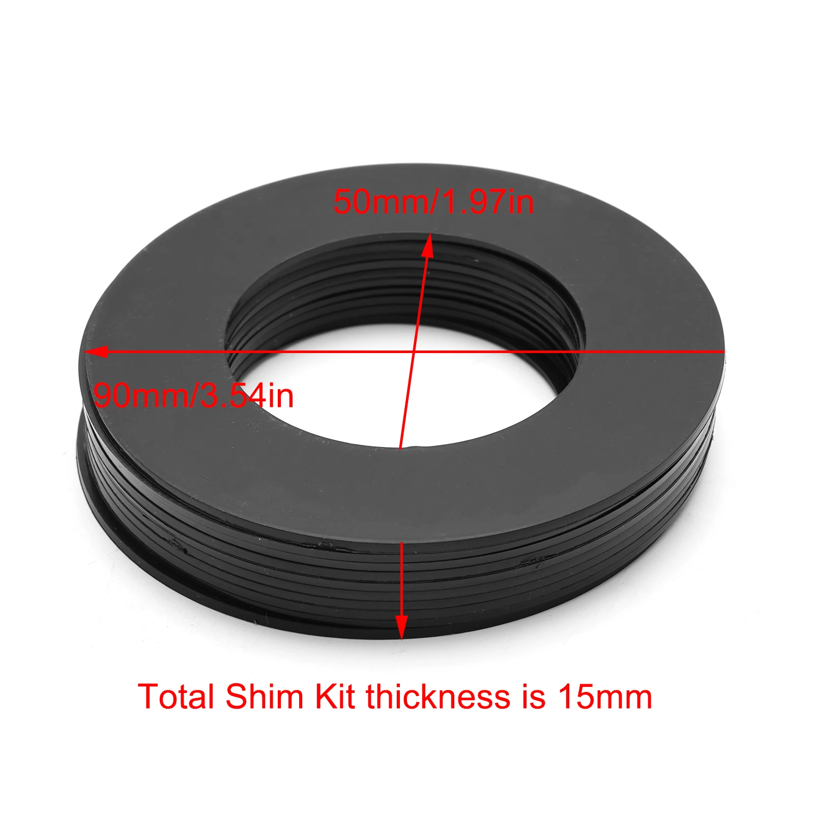 50MM Excavator Bucket Pin Shims Kit for Skid Steer Cat Bobcat John Deere