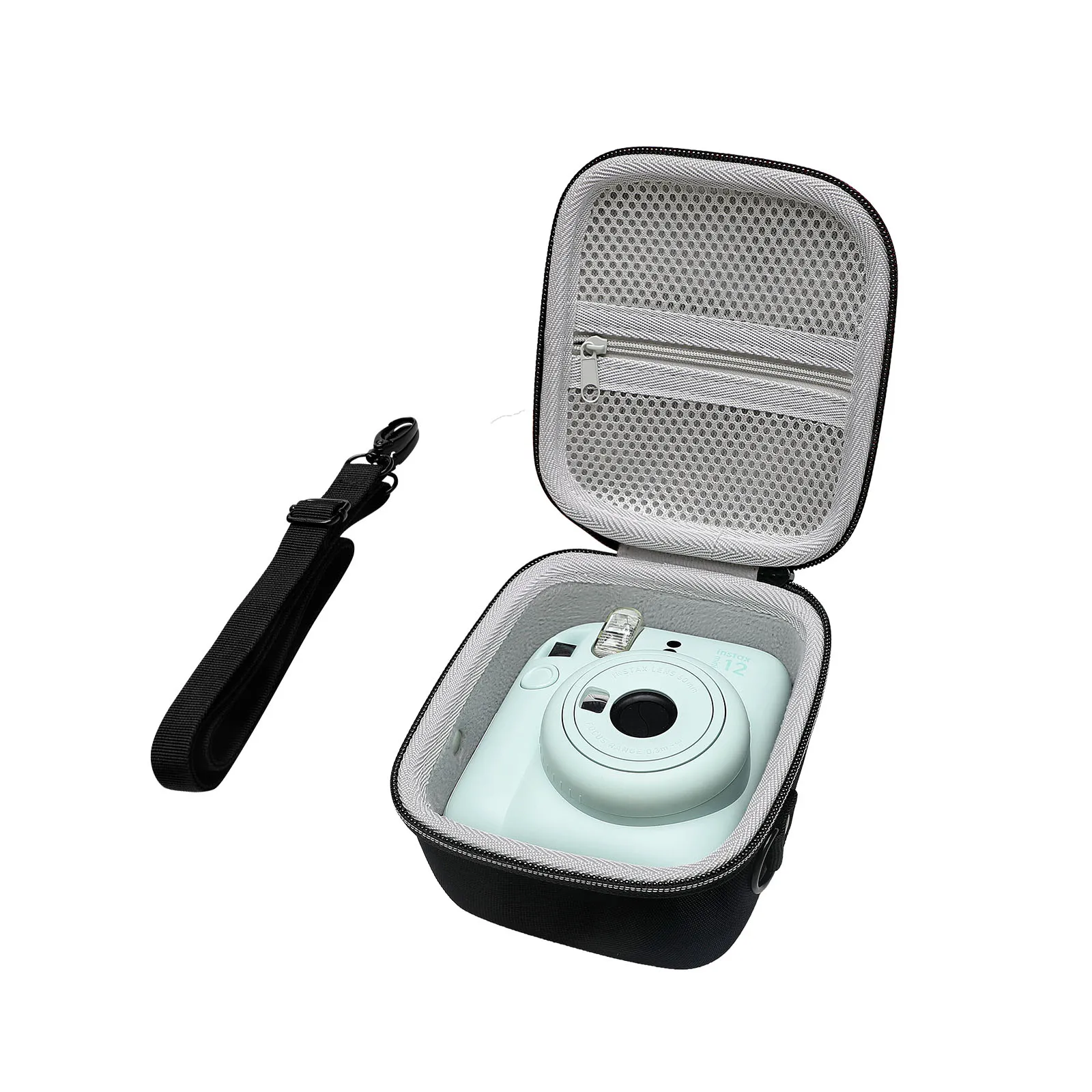 Casing keras untuk Fujifilm Instax Mini 12 kamera instan, tahan air tahan benturan, kantung pembawa bepergian (kamera tidak termasuk)