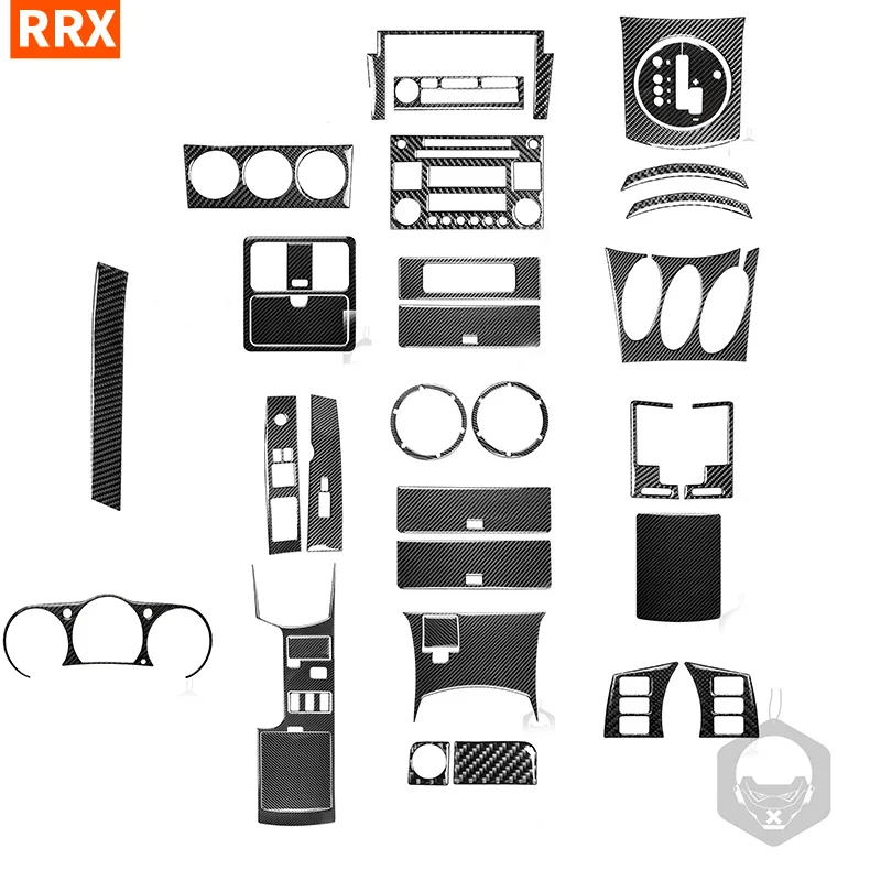 Für Nissan 350Z Z33 2003-2009 Real Carbon Fiber Aufkleber Navigation Radio Shift Lift Panel Auto innen dekorative Zubehör