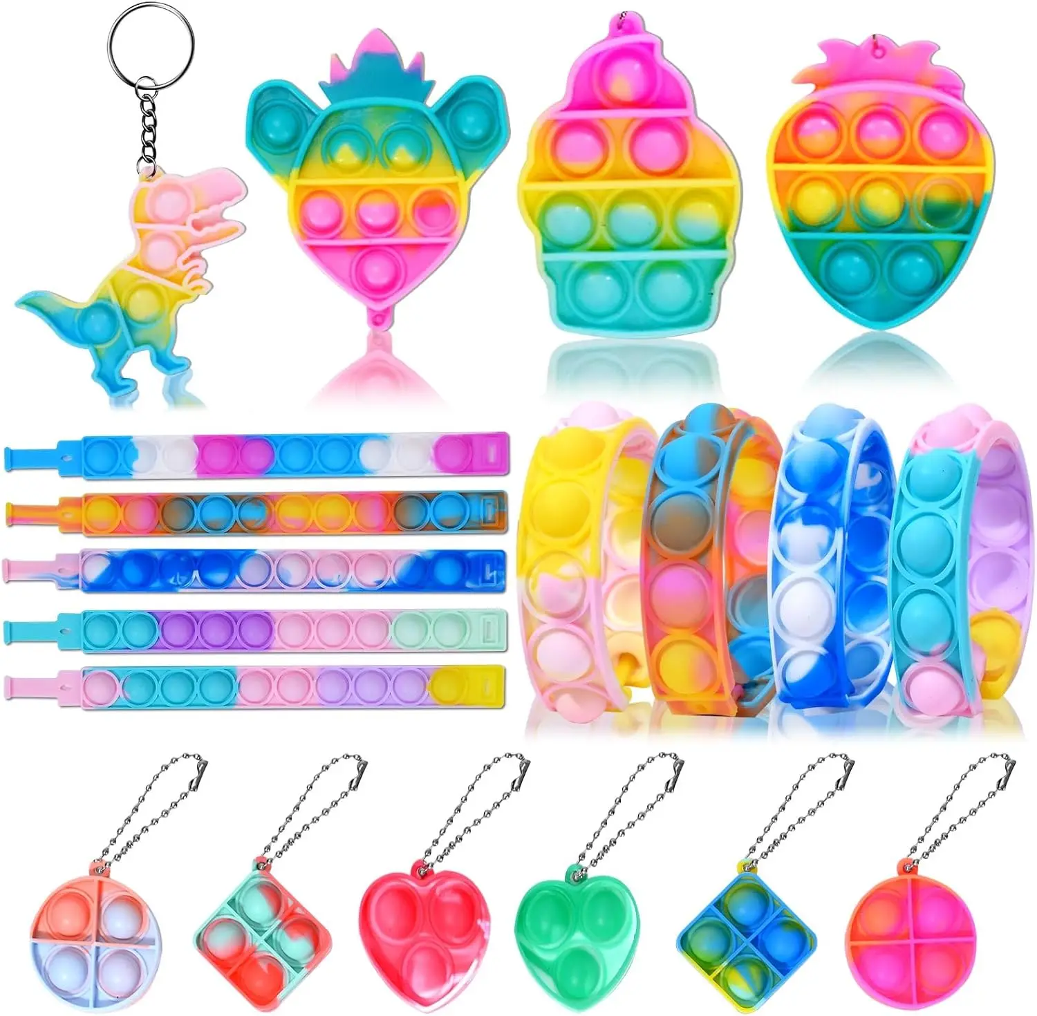 60/120 هدايا للحفلات للأطفال 14-18، ألعاب فيدجيت، حشو بيناتا، ألعاب صندوق الكنز للفصول الدراسية، حشو حقيبة جودي