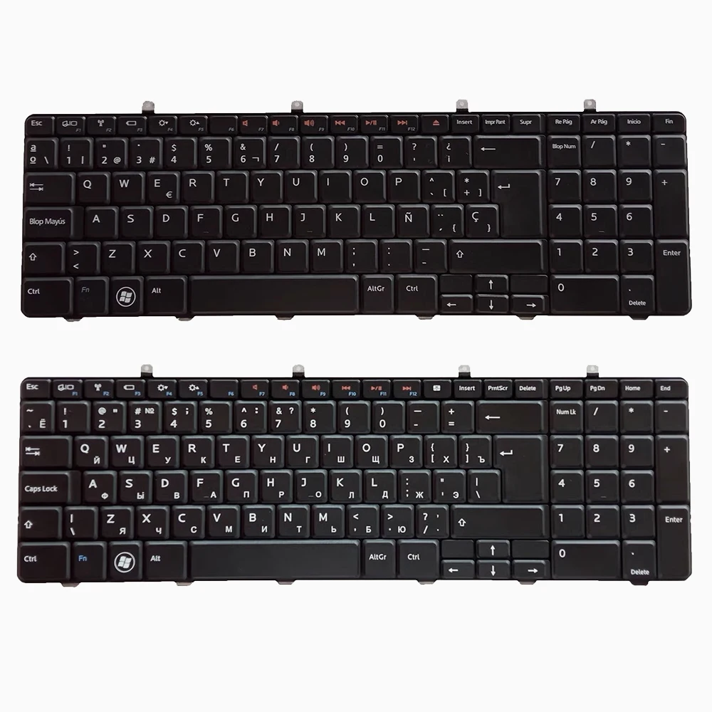 

Spanish/Russian Keyboard for DELL Inspiron 1764 1749 08K10D 0NR6NJ Notebook RU/SP