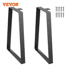 VEVOR 16inch Trapezoid Steel Table Legs Replacement Furniture Legs Set of 2 for DIY Coffee Tables Desks Bench Night Stands Sofa