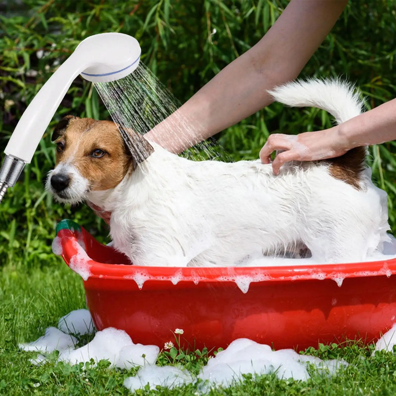 دش محمول قابل لإعادة الشحن وعملي ومتعدد الاستخدامات للاستحمام في السيارة في الهواء الطلق #3