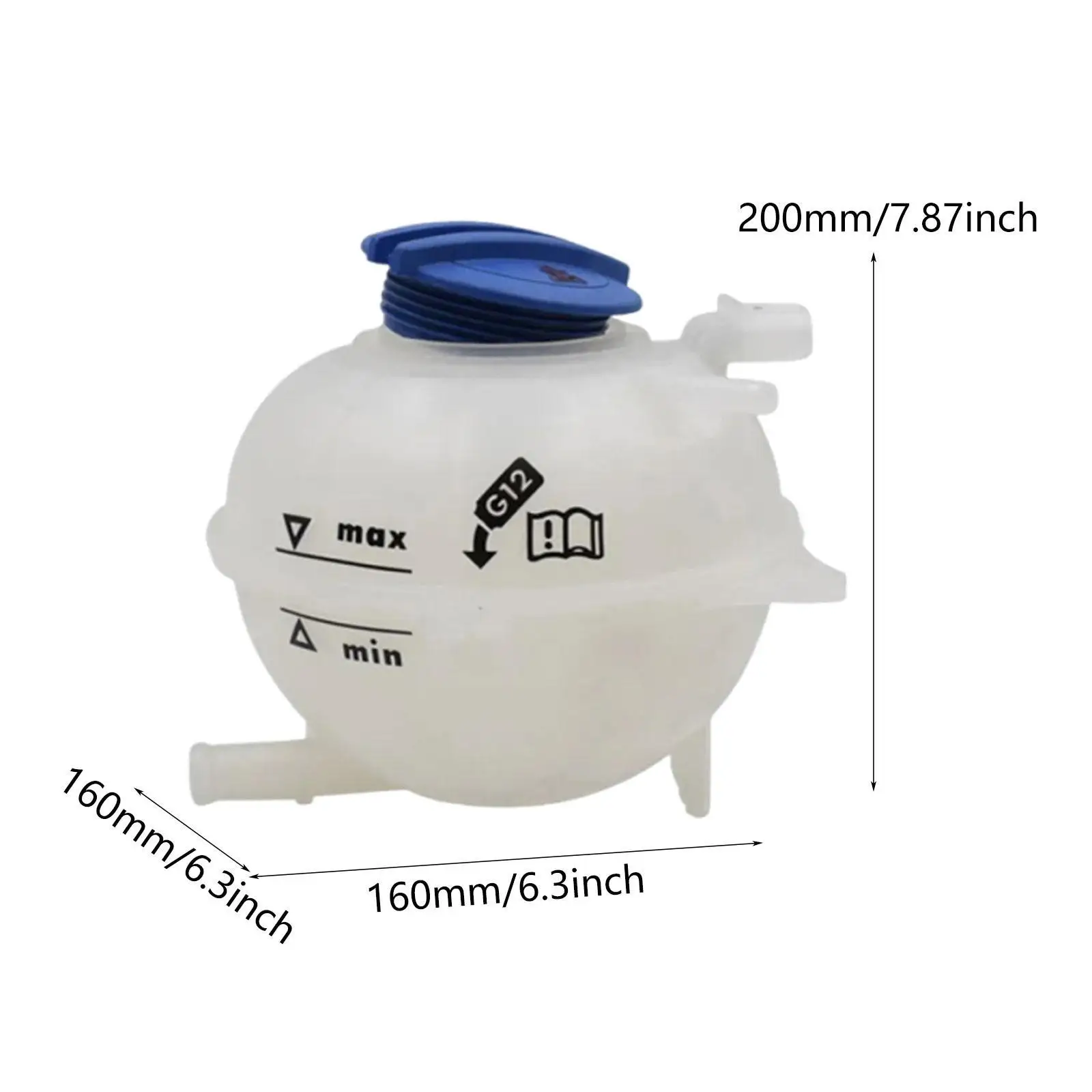 6Q0121407A Coolant Overflow Expansion Bottle for VW Polo 2002–2017