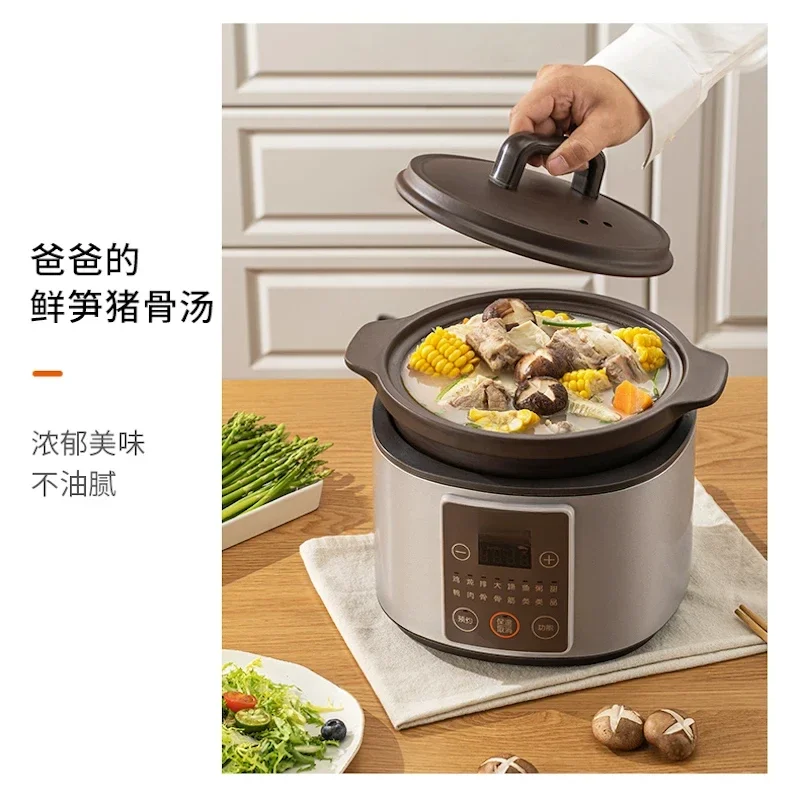 sous vide crock pot Purple Clay Stew pot Smart Electric cooker pot Automatic slow cooker sous vide cooker Home appliance