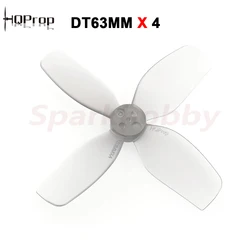 4paris HQProp DT63MMX4 lekkie Grey poli węglan 63mm 4-łopatowe śmigło CW dla 2, 5 cala Cinewhoop IFlight Defender-25 dronów