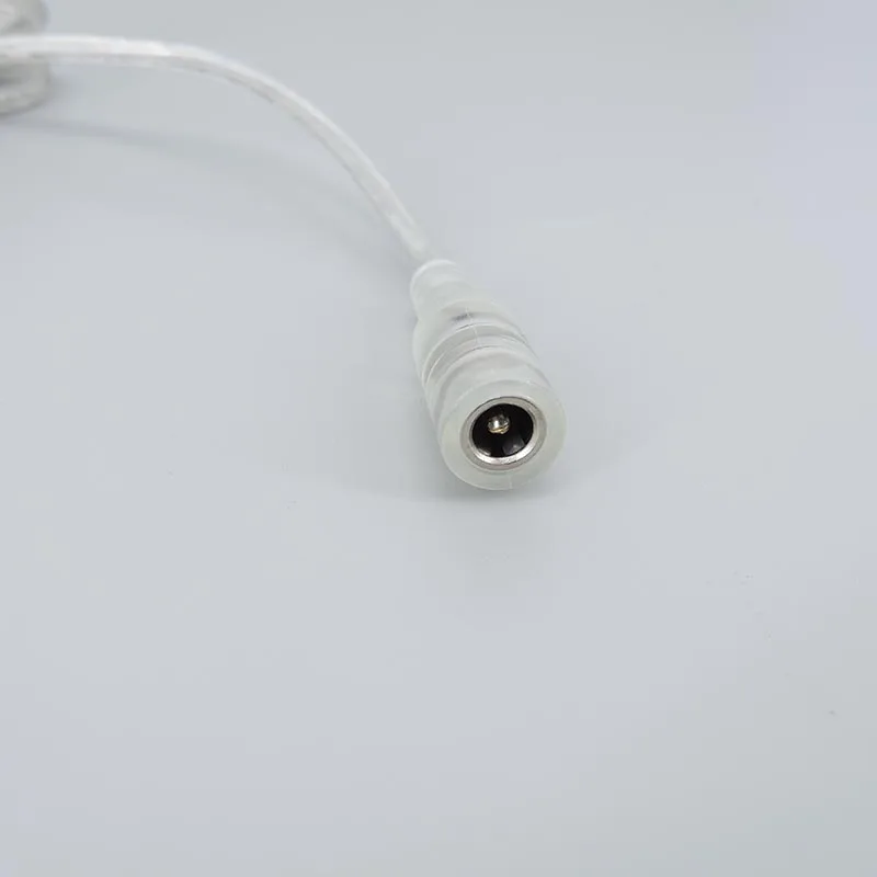 2M 22awg transparent Power supply USB DC 5-12V Cable male Female switch button Connector extension Cord LED Neon Strip Light L