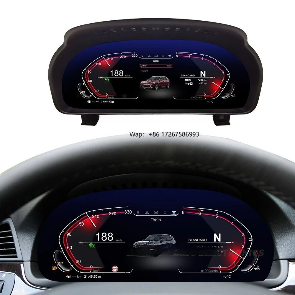 

12.3 Inch LCD Speedometer Dashboard Cluster for 5 Siers GT F07 F10 F11 F18 X3 F25 X4 F26 X5 F15 X6 F16 F10 F11 GT F07