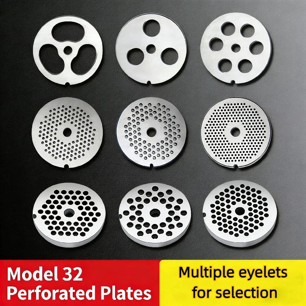 

32 # Meat grinder orifice plate blade, high manganese steel orifice plate grate universal discharge orifice plate accessory