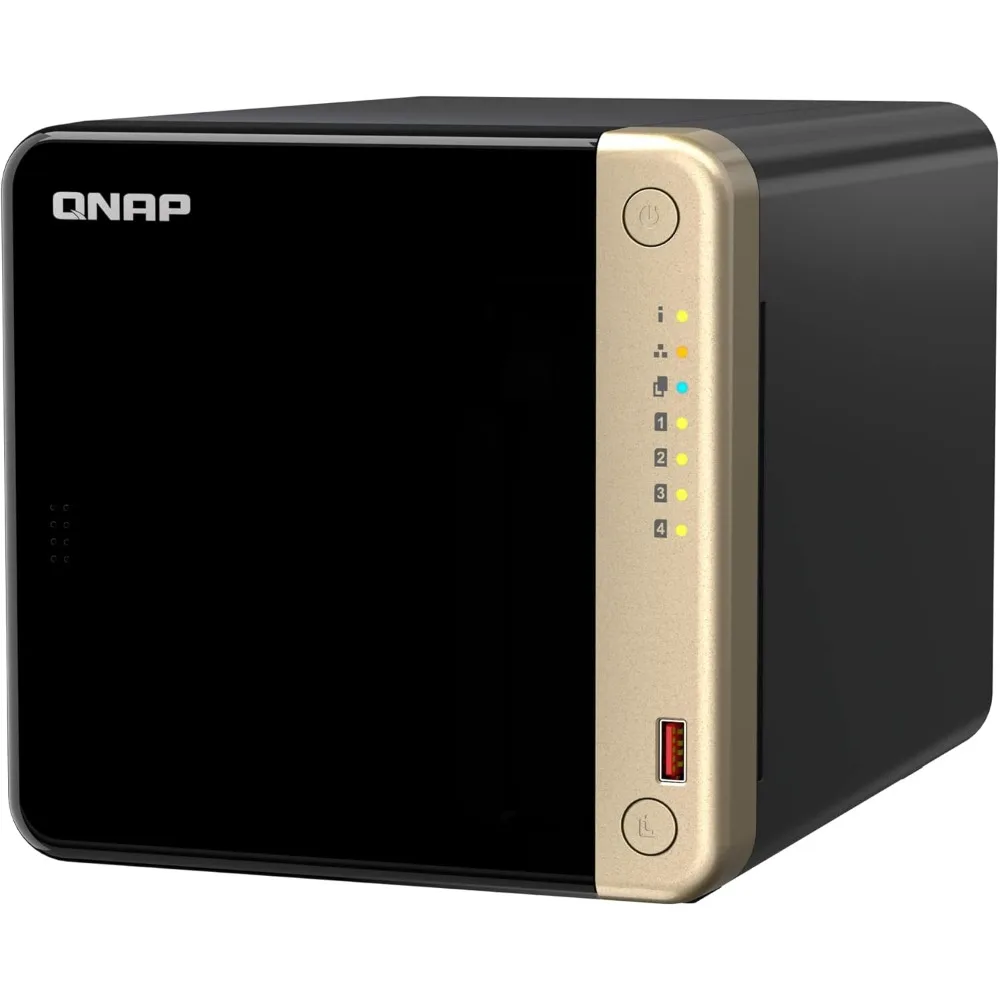 Performance Desktop NAS with Intel Celeron Quad-core Processor, M.2 PCIe Slots and Dual 2.5GbE