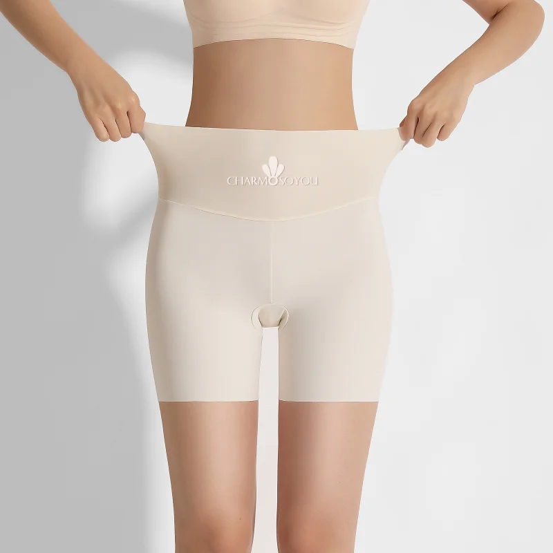 3 pz/set pantaloni di sicurezza pantaloncini da donna a vita alta sotto la gonna mutandine senza cuciture in seta di ghiaccio pantaloncini Boxer