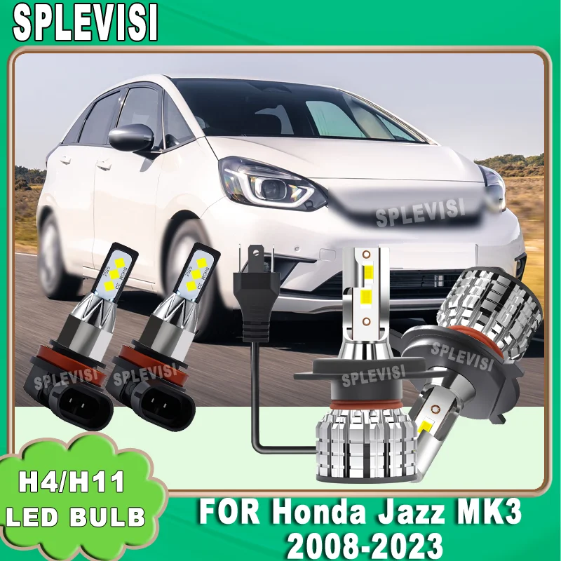 

Light Up Dark Roads Warranty 2-4pcs LED Headlight Fog Light For Honda Jazz MK3 2008 2009 2010 2011 2012 2013 2014 2015 2016-2023