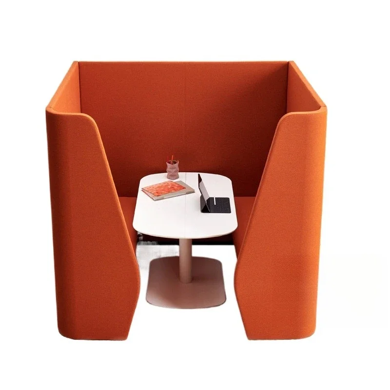 New high backrest card seat semi-surrounded privacy privacy reception negotiation office leisure lounge area high back sofa