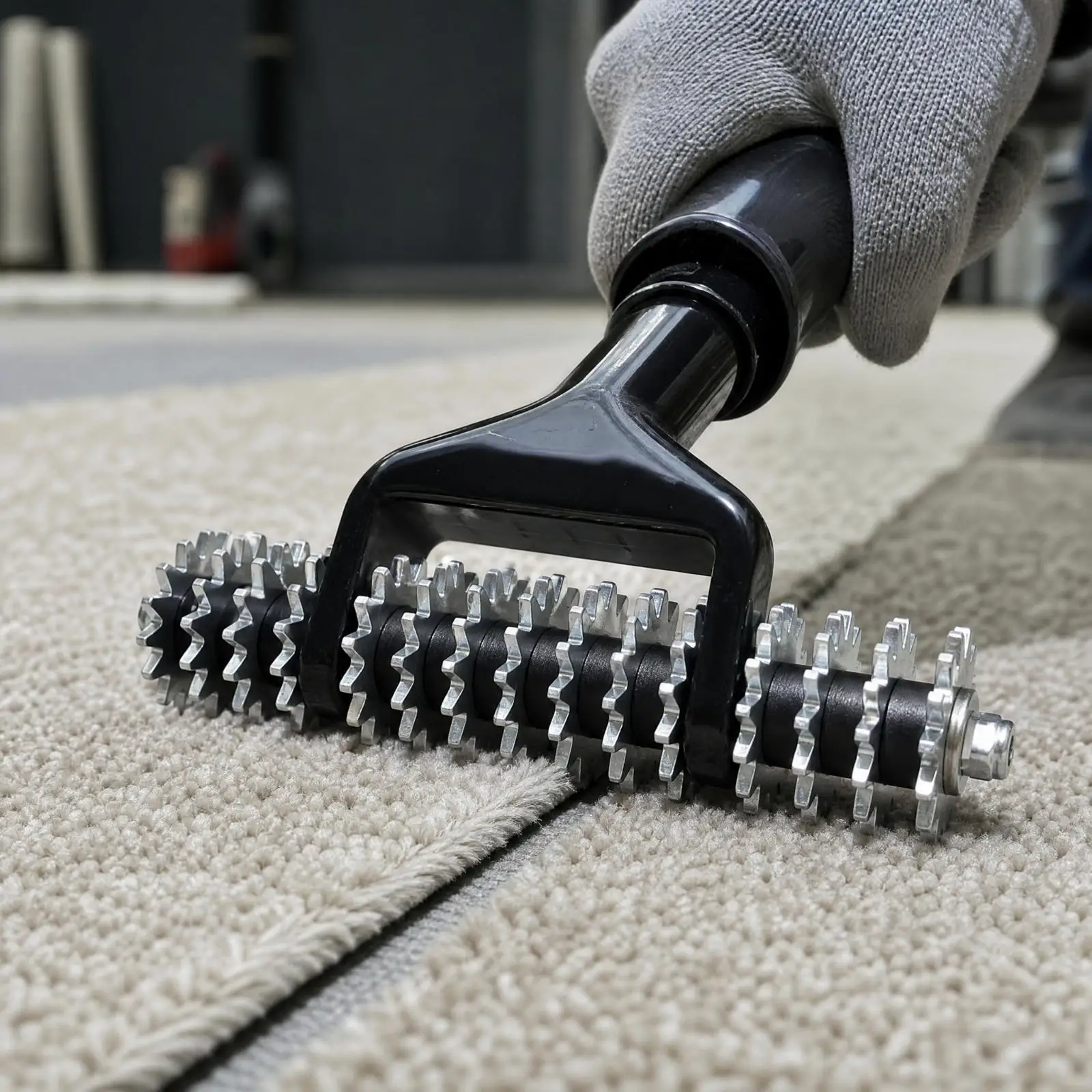 Carpet Roller Press Tool for Flooring Installation Carpet Seam Roller with Comfortable Grip Handle for Home Renovation Work