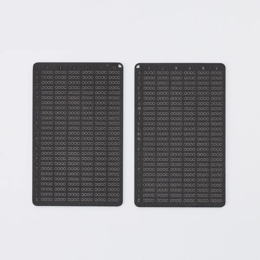 Seed Phrase Metal Backup Mnemonic Stainless Steel Plate 12 18 24 Words Recovery Kit