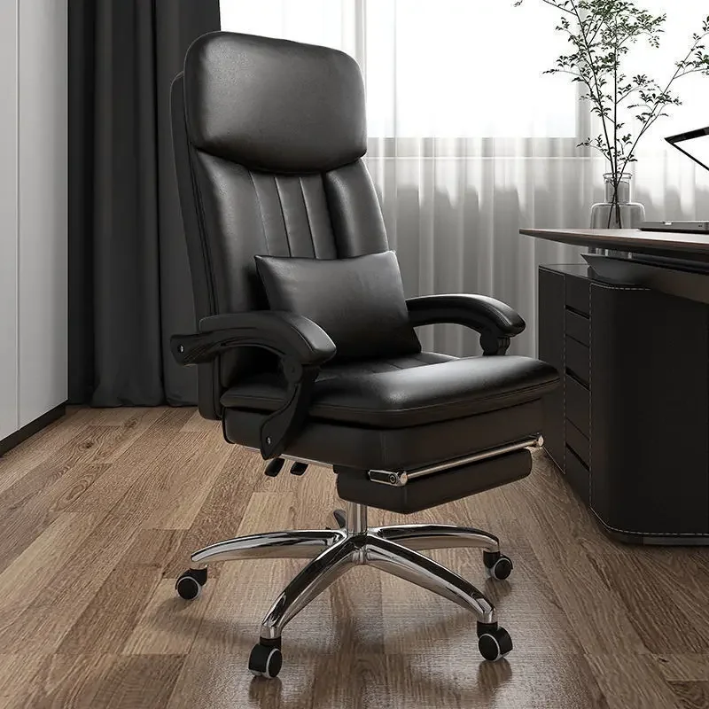 Computer Gaming Office Chairs Comfortable Arm Meeting Room Leather Sofa Swivel Chair Boss Sillas De Oficina Office Furniture