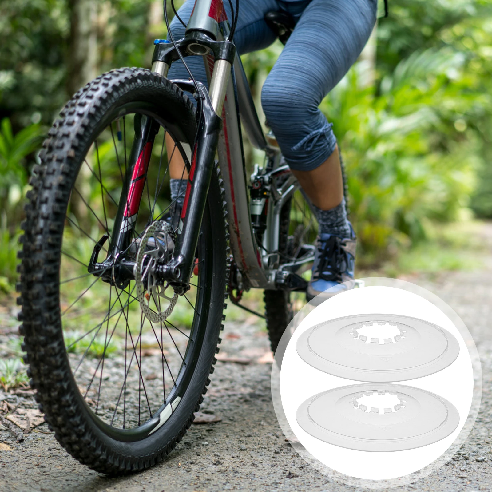 

2 pcs Bicycle Flywheel Guard Chainwheel Crankset Cover Accessories Wheel Protector Bike Freewheel Shield Rear Chain Guard