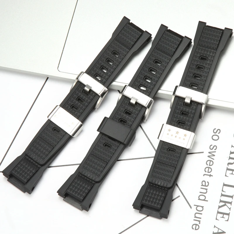 MTG-B3000 Series Watch Accessories Suitable for Casio  MTG-B3000D MTG-B3000B Men's Resin Watch Band Rubber Sport Strap