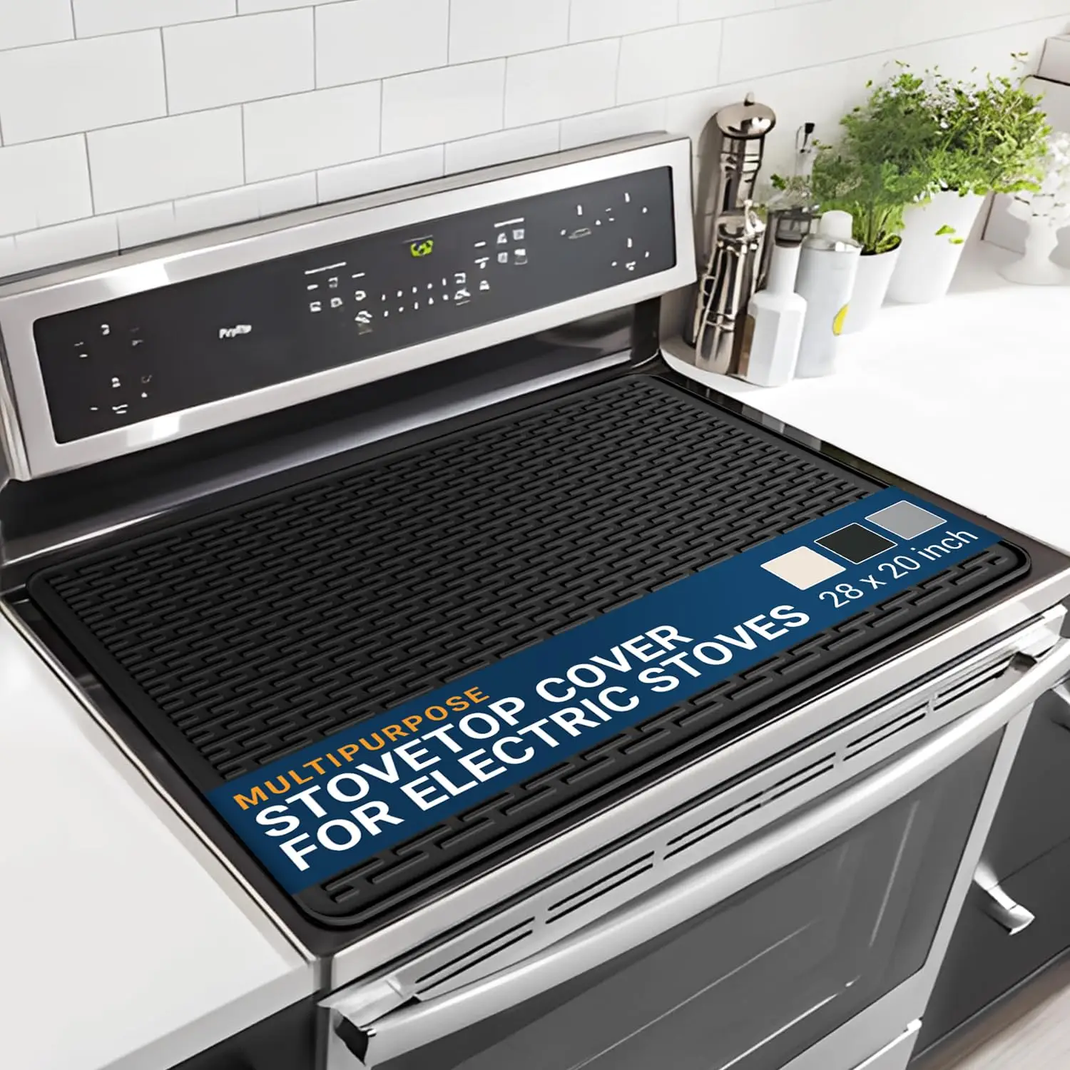 

Silicone Stove Mat for Glass Top Stove Glass Cooktop Protector Dish Drying Mats for Kitchen Range Covers for Electric Stove