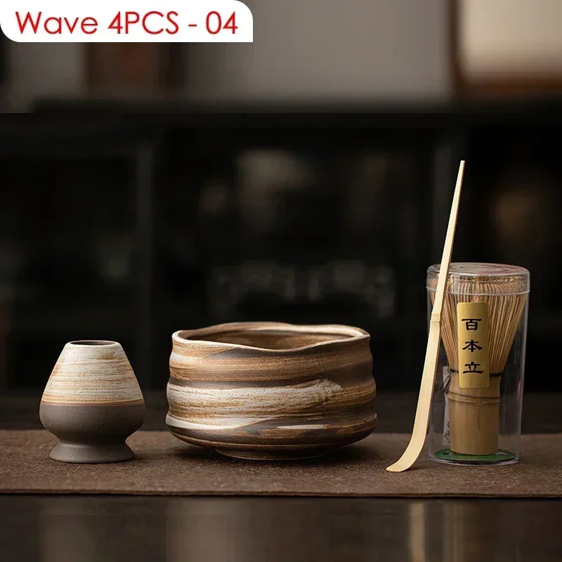 

Для 4 шт., японские инструменты для изготовления чая «сделай сам», бамбуковый венчик матча, совок, чаша, венчик для чая, кисть, костюмы, аксессуары для церемоний