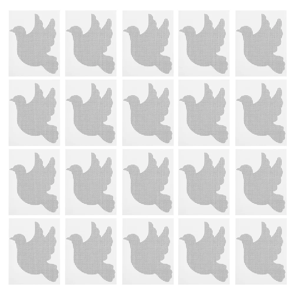 

20Pcs Self-Adhesive Window Screen Repair Patches Tear-Resistant Mesh Patch Repair Kit for Window Door Screen Protection