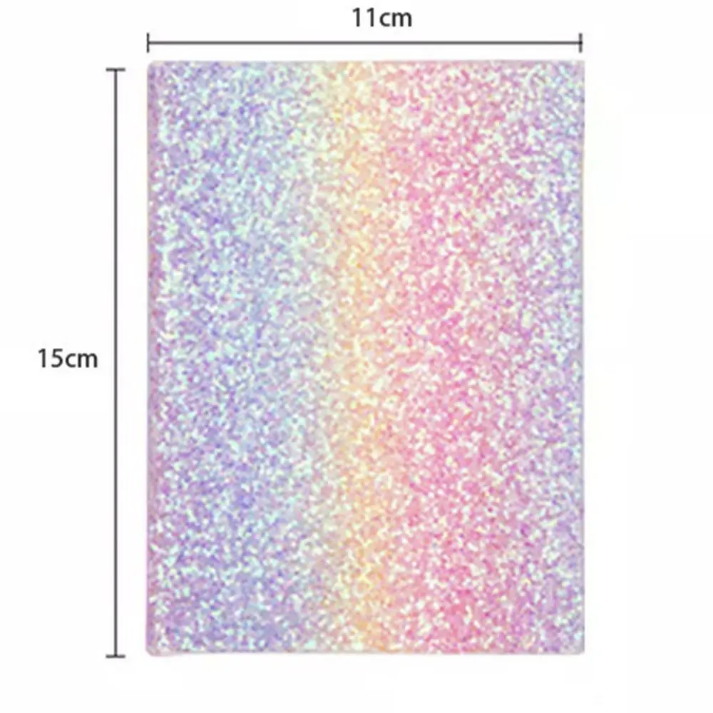 Escrevendo Notebook De Couro PU Colorido Suave, diário Esboço, linha Horizontal Ledger, arco-íris Estudante Escrita