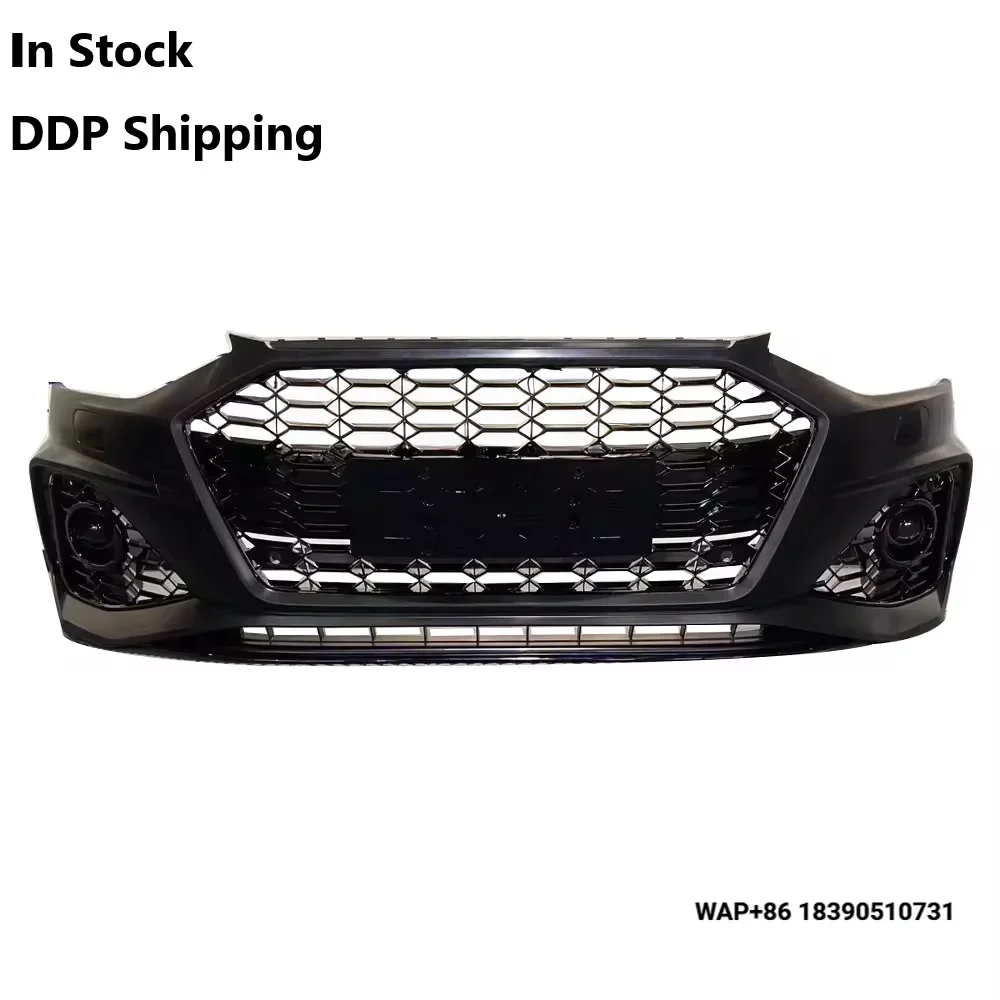 

High Quality Car A4 S4 Body Kits Upgraded RS4 Style Front Bumper Kits with Grille for A4 S4 B9.5 2020 2021 2022 2023 2024