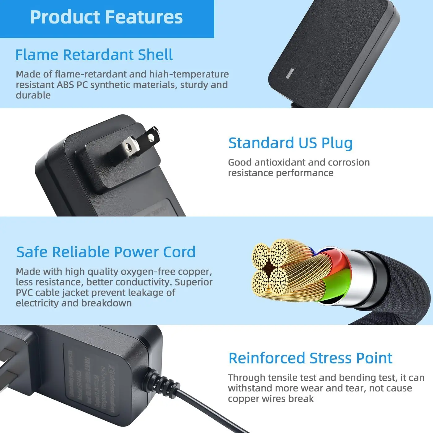 US Plug 21V/12.6V 2A Power Adapter DC 5.5x2.5mm AC 100-240V Lithium Battery Charger for Drill Screwdriver Electric Tool Battery