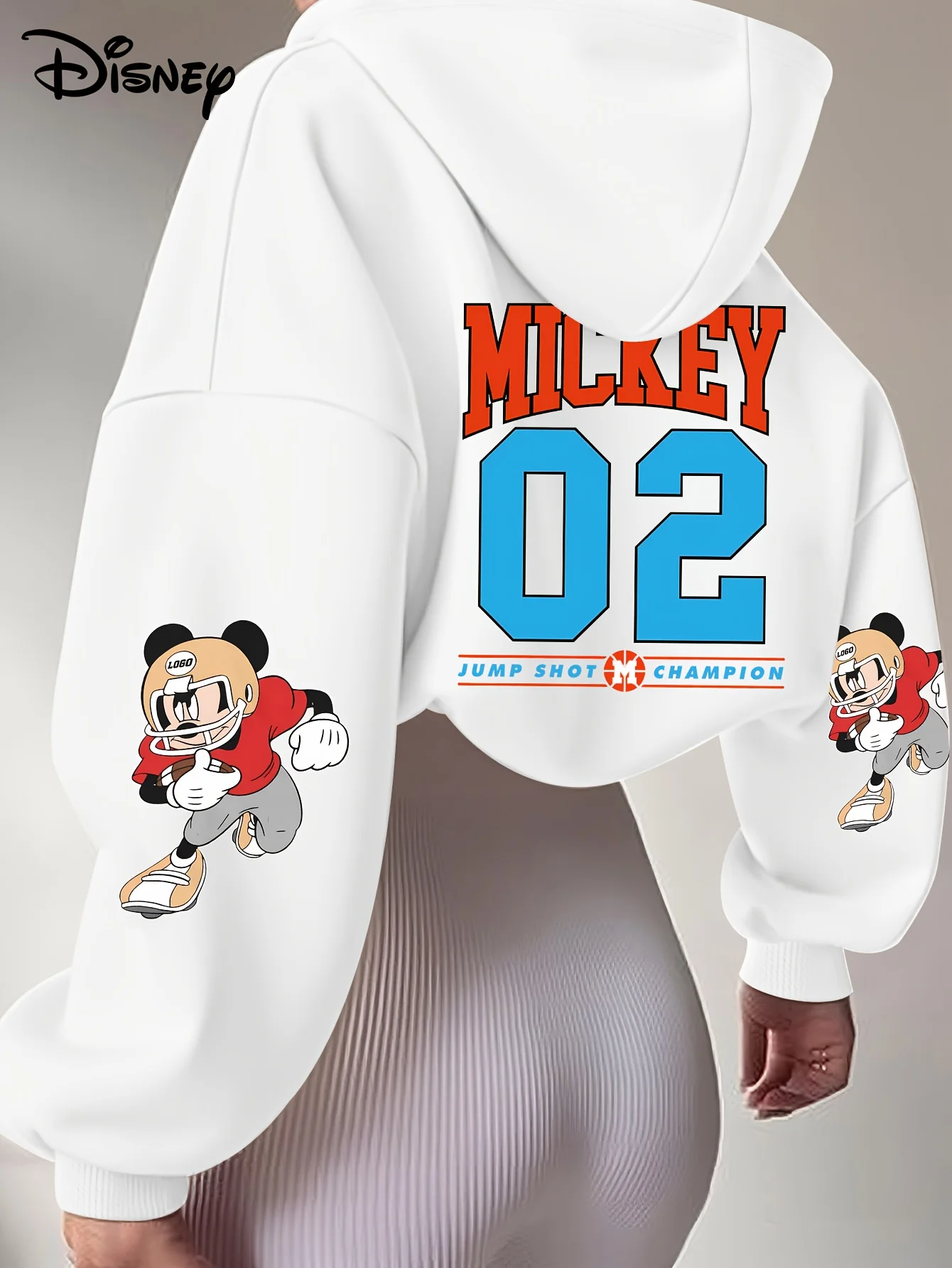 ديزني الأسد الملك ميكي ماوس قميص الحلو كول الشارع الخريف/الشتاء هوديي المتضخم المرأة الكبار والأطفال نفس حجم معطف #5