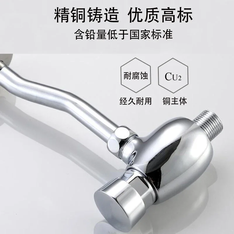 Urinal flush valve hand-pressed surface mounted urinal flush valve toilet urinal delay valve flusher