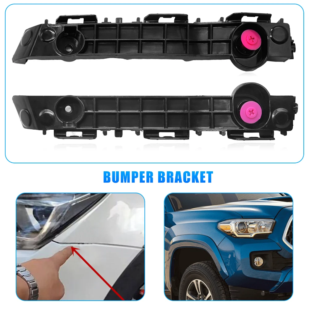 Pair Front Bumper Retainer Mounting Brackets Set  For Toyota Tacoma 2016-2021 Car Accessories