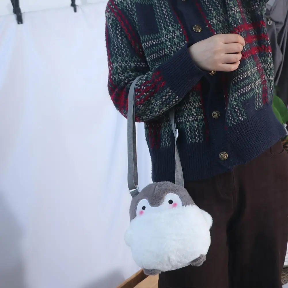 

Креативная сумка-мессенджер с изображением пингвина, портативная сумка через плечо в корейском стиле, кошелек для телефона, забавная сумка-кроссбоди для девочек