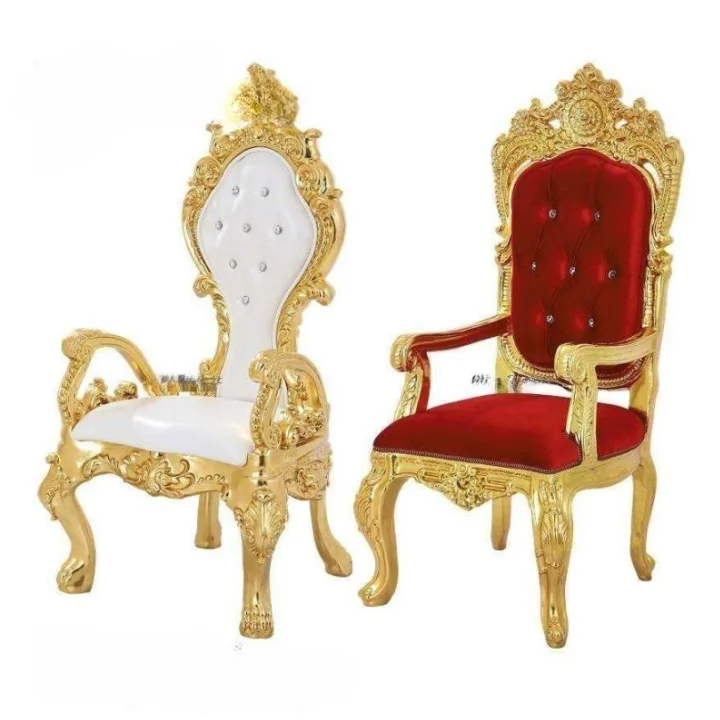 Carved Wedding High Back Event Rental Royal King Throne Chair