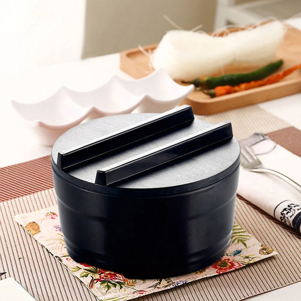 

1pc Black Bowl Melamine Kitchen Tableware Smooth Rim Easy Clean Long Lasting Household Bowl For Home Restaurant Use