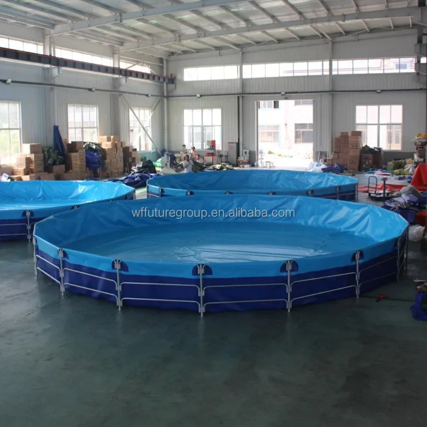 Biofloc Aquaculture Tank Fish Farming System Rectangular Fish Tank Round Pond Tarpaulin Shrimp Equipment