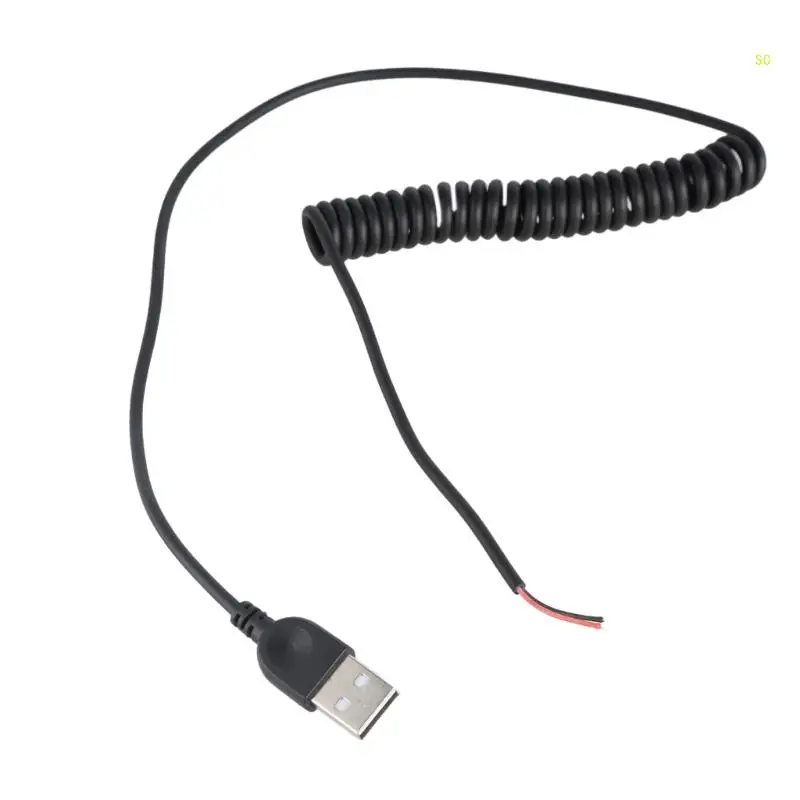 USB Charging Cable USB Male 2Pin Pigtail Cable for Fans Cameras Speakers Dropshipping