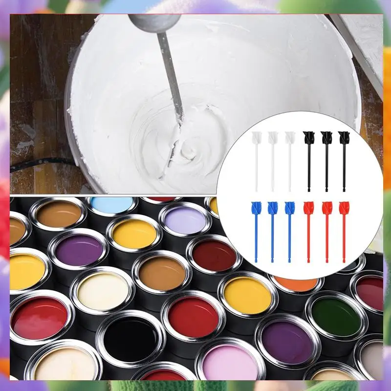 

Epoxy Mixer Attachment For Drill, 12-Piece Set - Helix Paddles, Paint Stirrers Drill Attachment, 6.5-Inch-ABXK