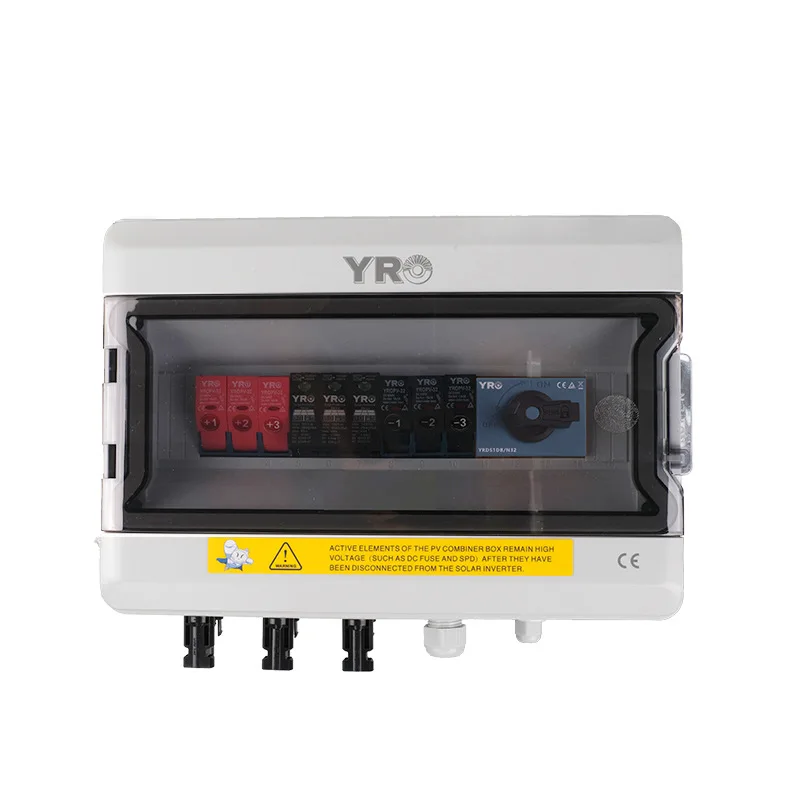 

CE Photovoltaic DC Complete Combiner 3 In 1 Out 1000V Isolation Switch Solar Power Distribution Box Waterproof Dustproof