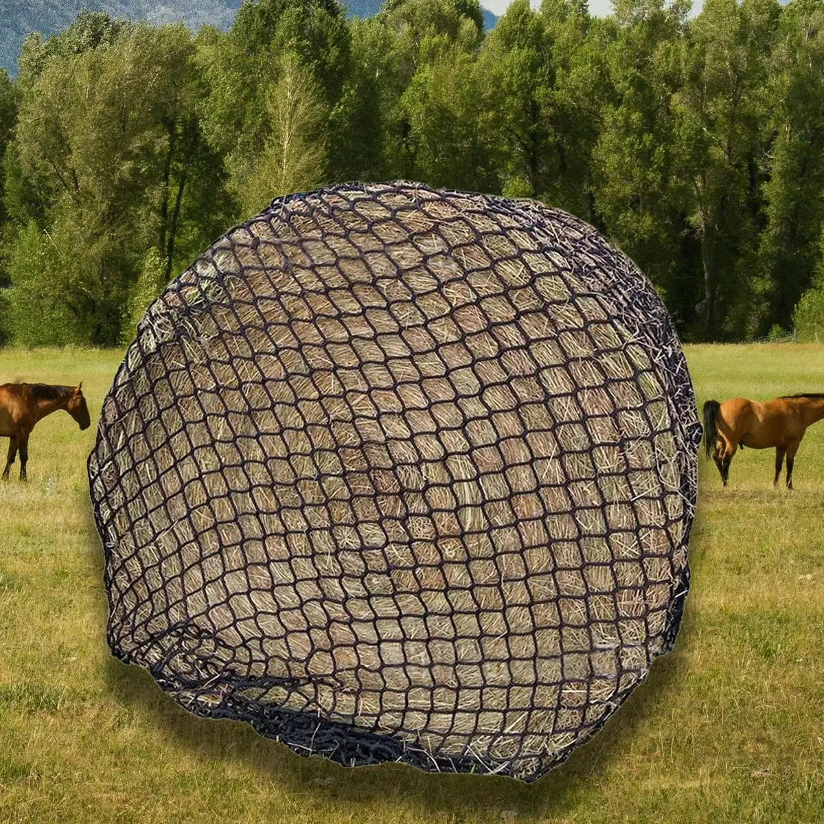 شبكة كبيرة لتغذية القش البطيء، وحدة تغذية الحصان شديدة التحمل لوسادة/المشط الخارجية #2