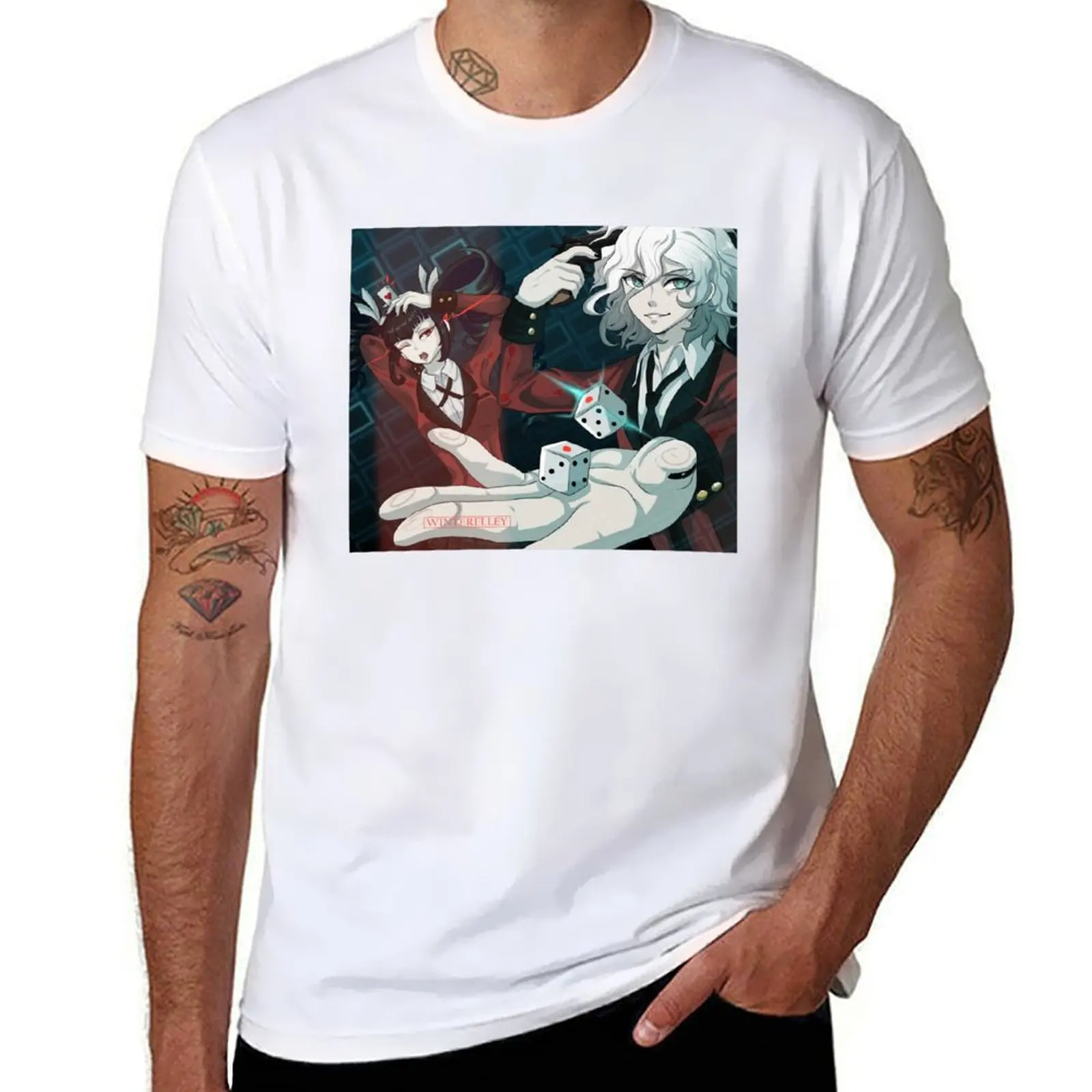 

Nagito Komaeda and Celestia Ludenberg - Kakegurui T-Shirt t shirt personalised man t shirts for men casual T-Shirt