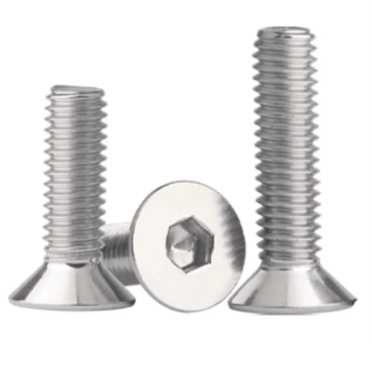 M10 M12 304 Roestvrij Staal Hexagon Hex Socket Verzonken Platte Kop Schroeven Inbusbouten DIN 7991