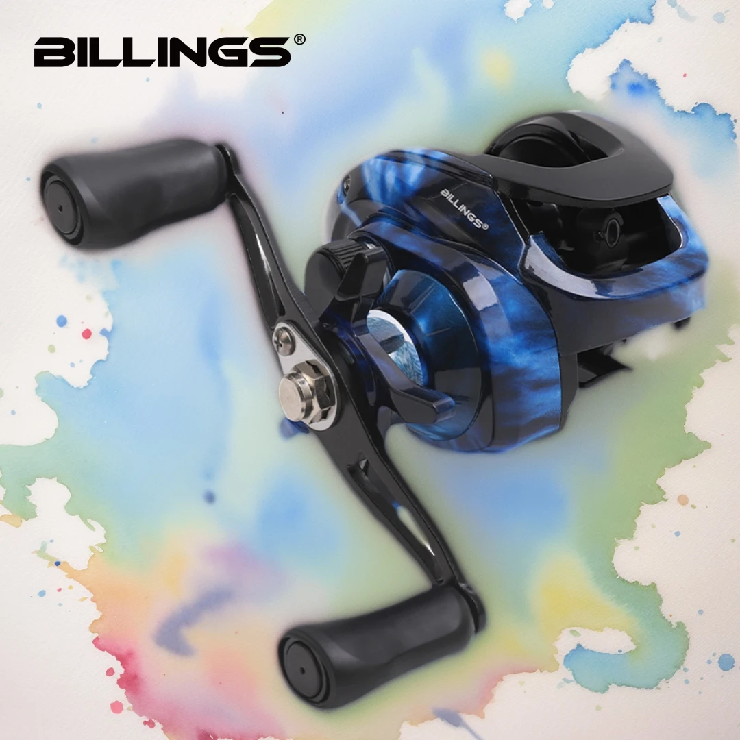 BILLINGS SR Series,6.3:1 Gear Ratio,18LB Max Drag.Baitcasting Reel,For Freshwater Saltwater