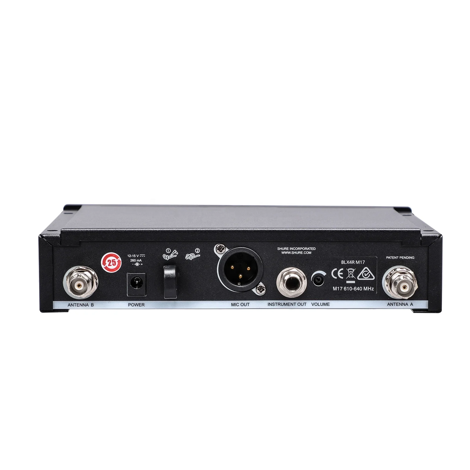 BLX4R Headset Bodypack 1CH True Diversity UHF Wireless Microphone Metal Handheld for Singing KTV Speech