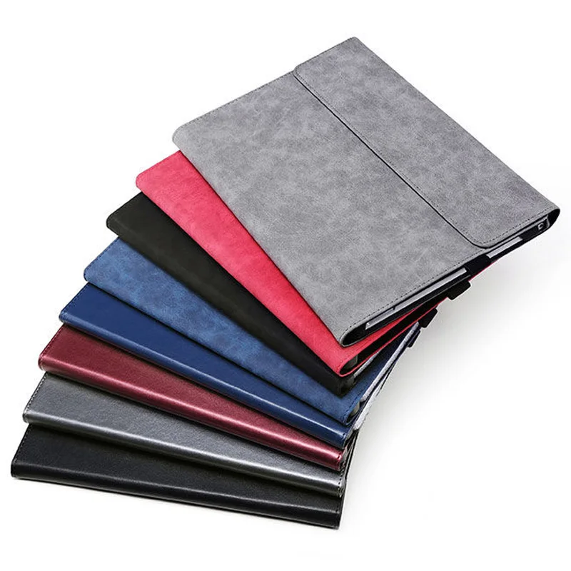 Flip Cover PU Leather Case For Microsoft Surface Pro 9 X 8 7 7Plus 6 5 4 Tablet Sleeve For Surface Go 1 2 3 Go2 Pouch Stand Case