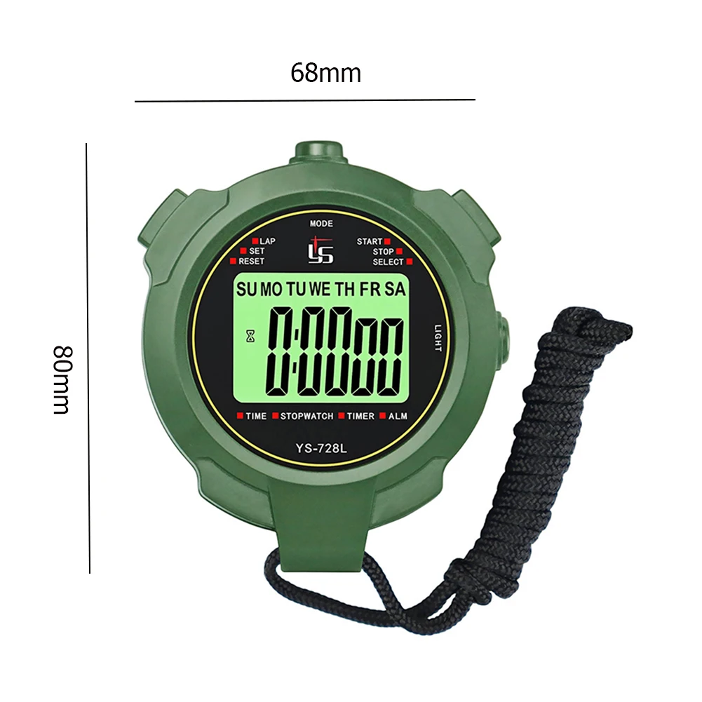 Professional Handheld Digital Stopwatch Timer Outdoor Sports Training Timer Cooking Chronograph Stop Watch Timer Tools