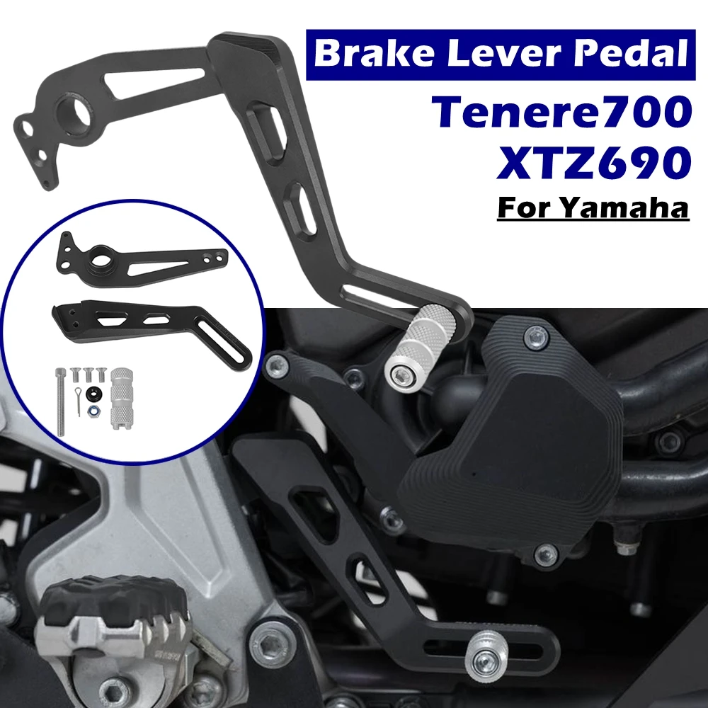 

Для Yamaha Tenere700 TENERE 700 XTZ690 XTZ 690: задний тормозной рычаг, педаль, алюминиевые подножки, педаль переключения передач, подножки для мотоцикла