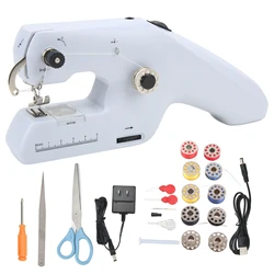 ZDML-6 Handheld Sewing Machine Portable Electric Dual Line Sewing Machine with Ergonomic Handle Sewing Machine