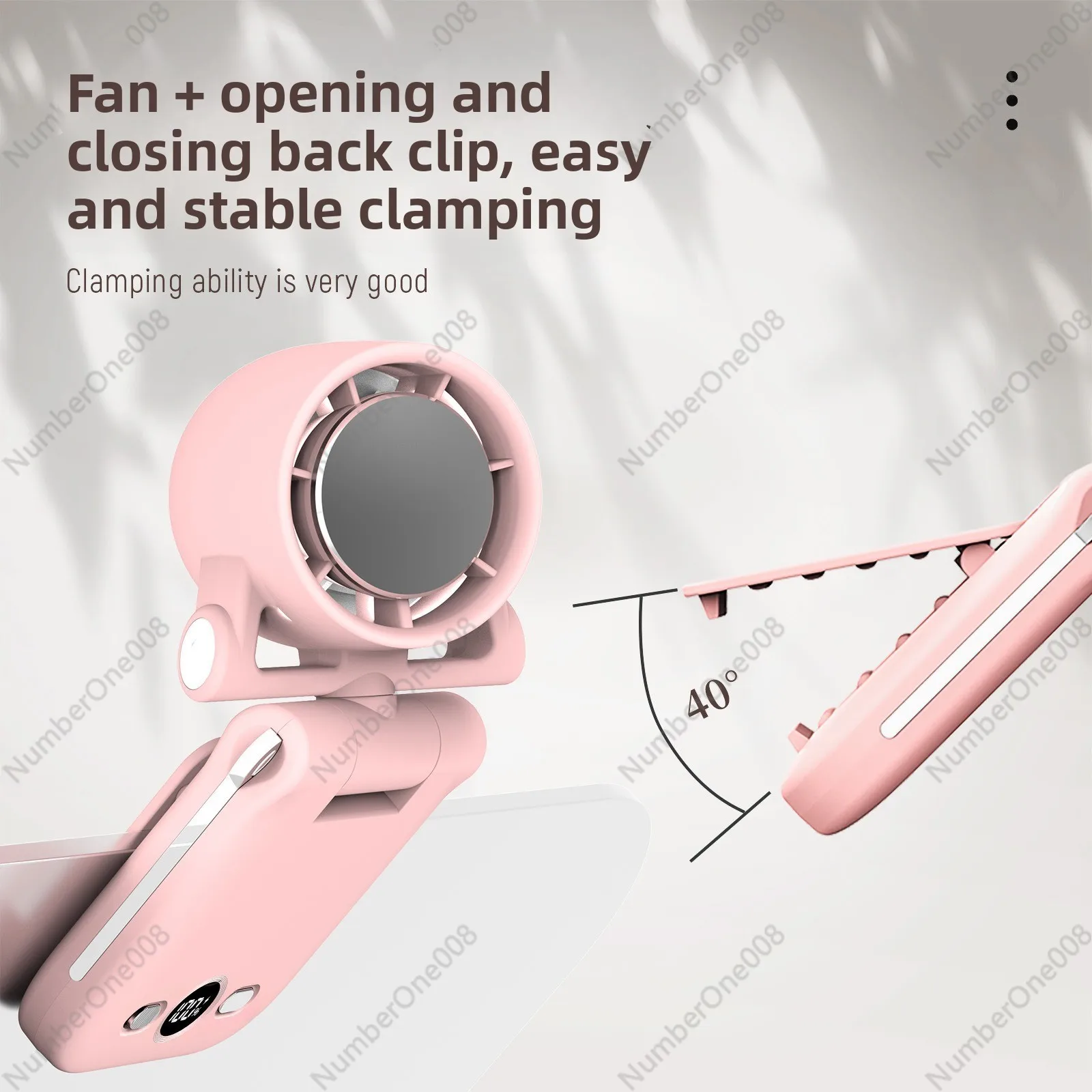High-speed handheld neck hanging waist clamping desktop stroller double shaft power bank hundred gear fan Q5pro
